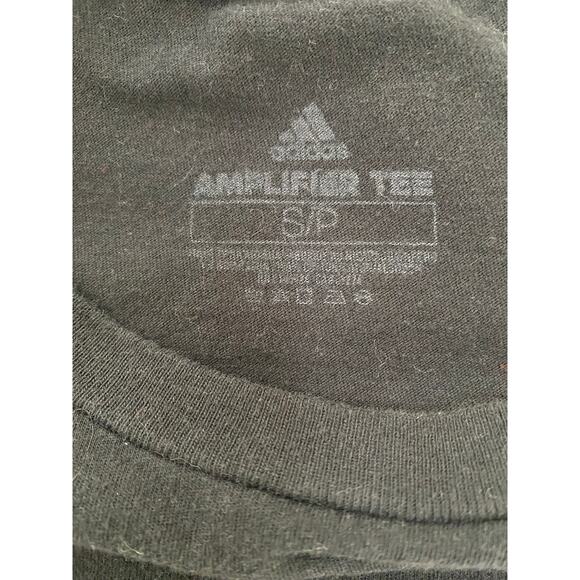 Adidas Amplifier Tee Size S Black Multicolor Logo Crew Neck T-Shirt - Picture 6 of 6